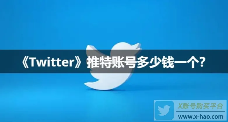 X推特账号多少钱一个？